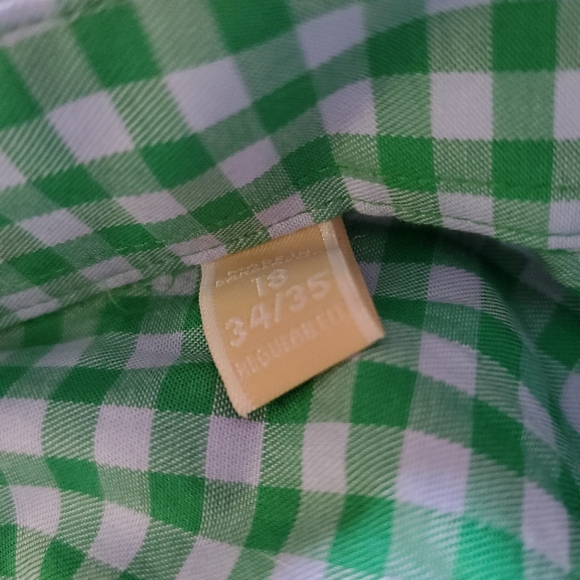 👔 Michael Kors Green & White Gingham Shirt - Picture 3 of 9